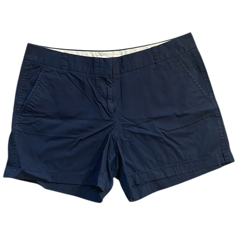 Y5. Sz:12, large,lg,L. J.crew. Dark Navy blue shorts. Dressy